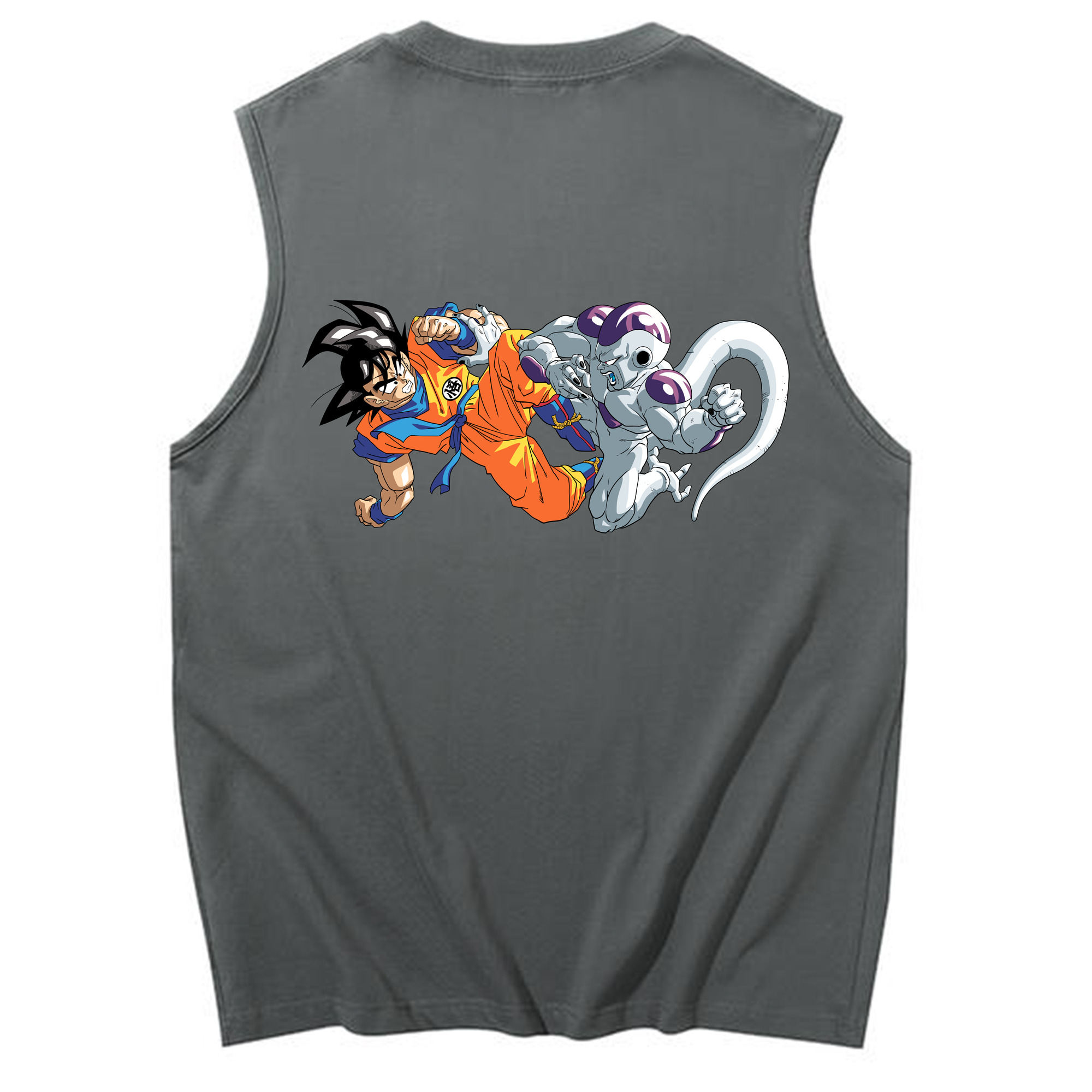 （画像用） ドラゴンボール 孫悟空（そん ごくう）Son Goku カカロット DRAGON BALL Kakarotto コットン100％タンクトップ（背面プリント）